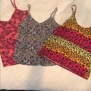 Bundle of 3 spaghetti strap shirts size XXL